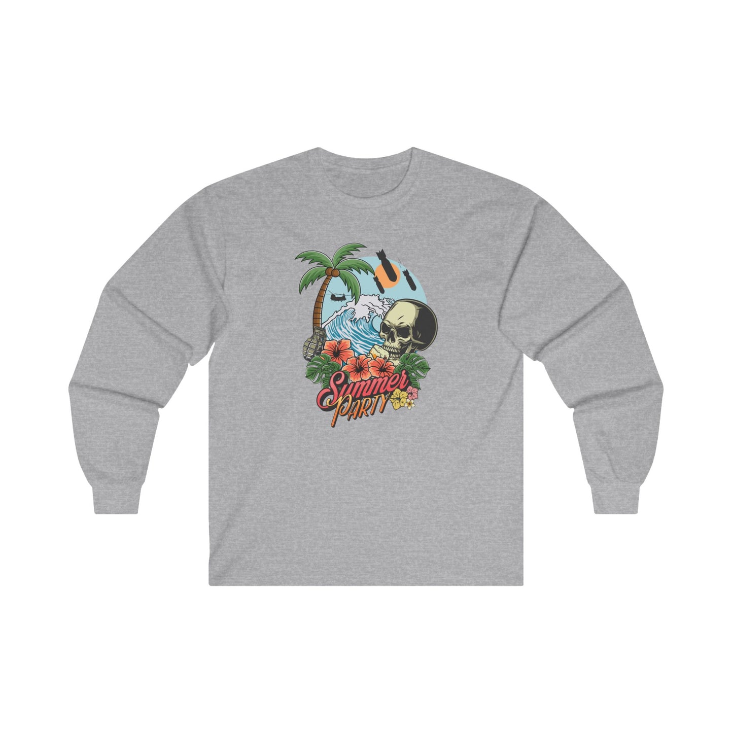 Summer Party Men's (Unisex) Long Sleeve Tee