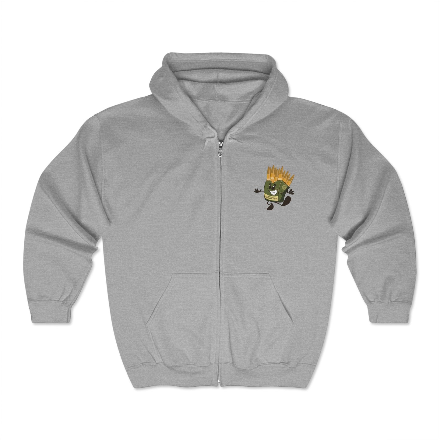 Freedom Fries Men's (Unisex) ZipUp Hoodie