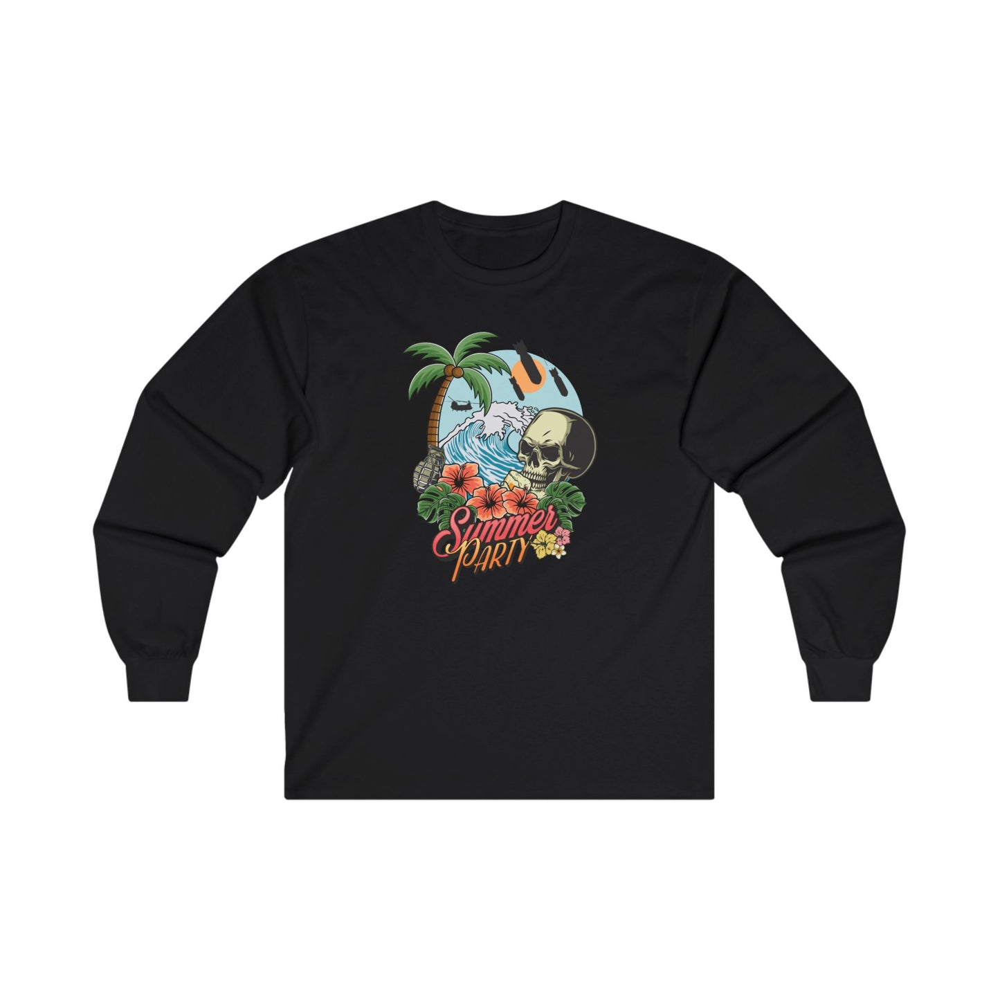 Summer Party Men's (Unisex) Long Sleeve Tee