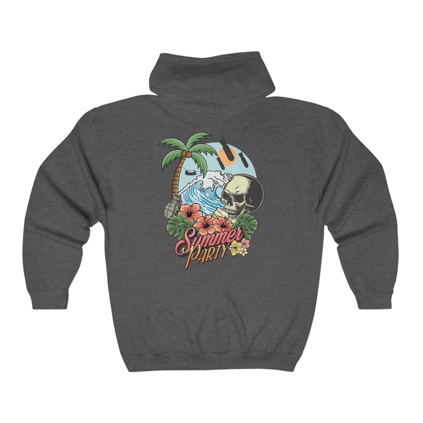 Summer Party Men's (Unisex) ZipUp Hoodie