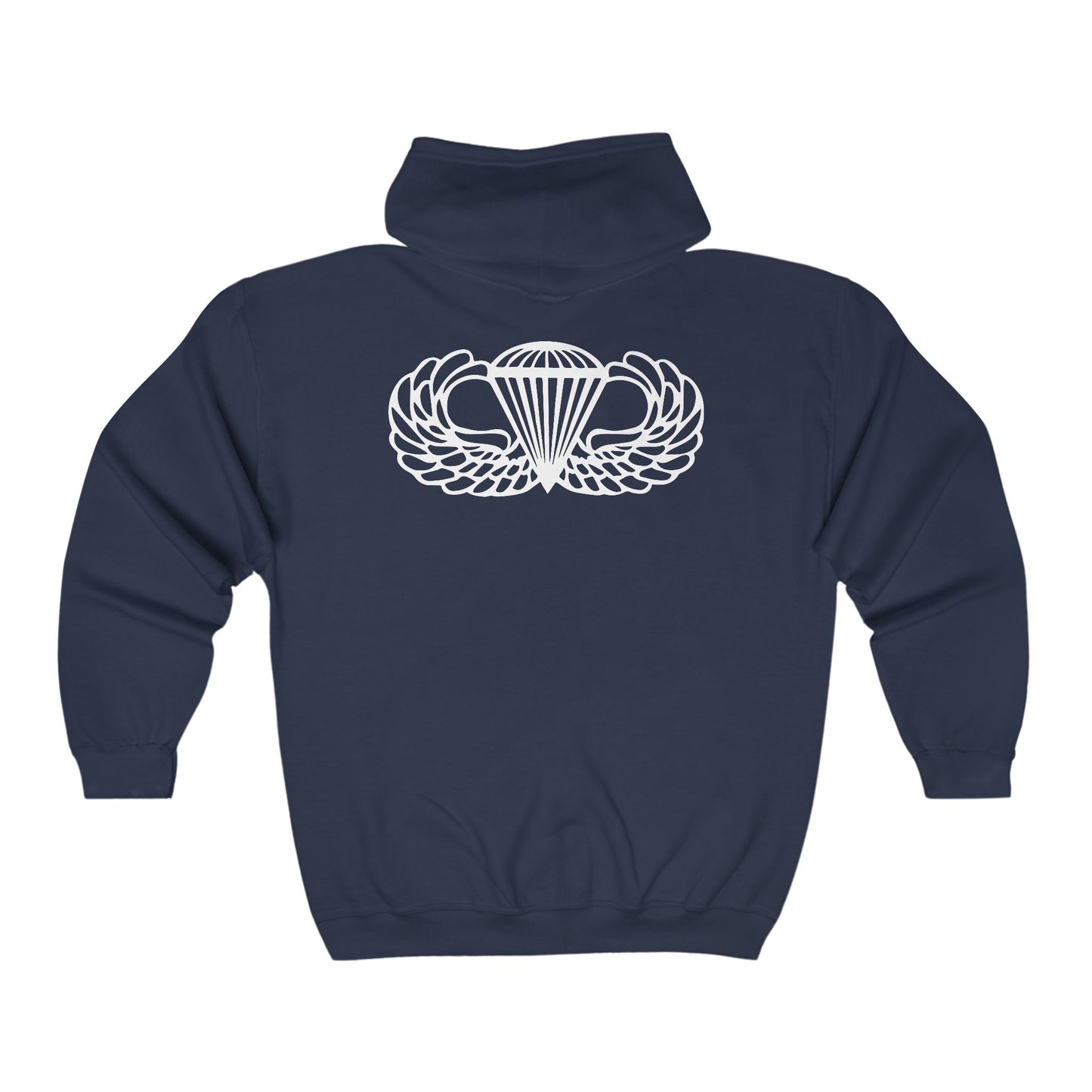 Airborne Wings Men's (Unisex) ZipUp Hoodie