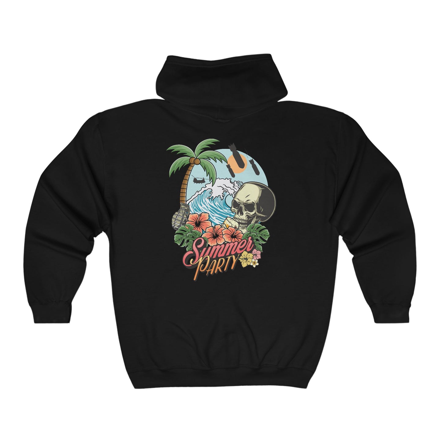 Summer Party Men's (Unisex) ZipUp Hoodie
