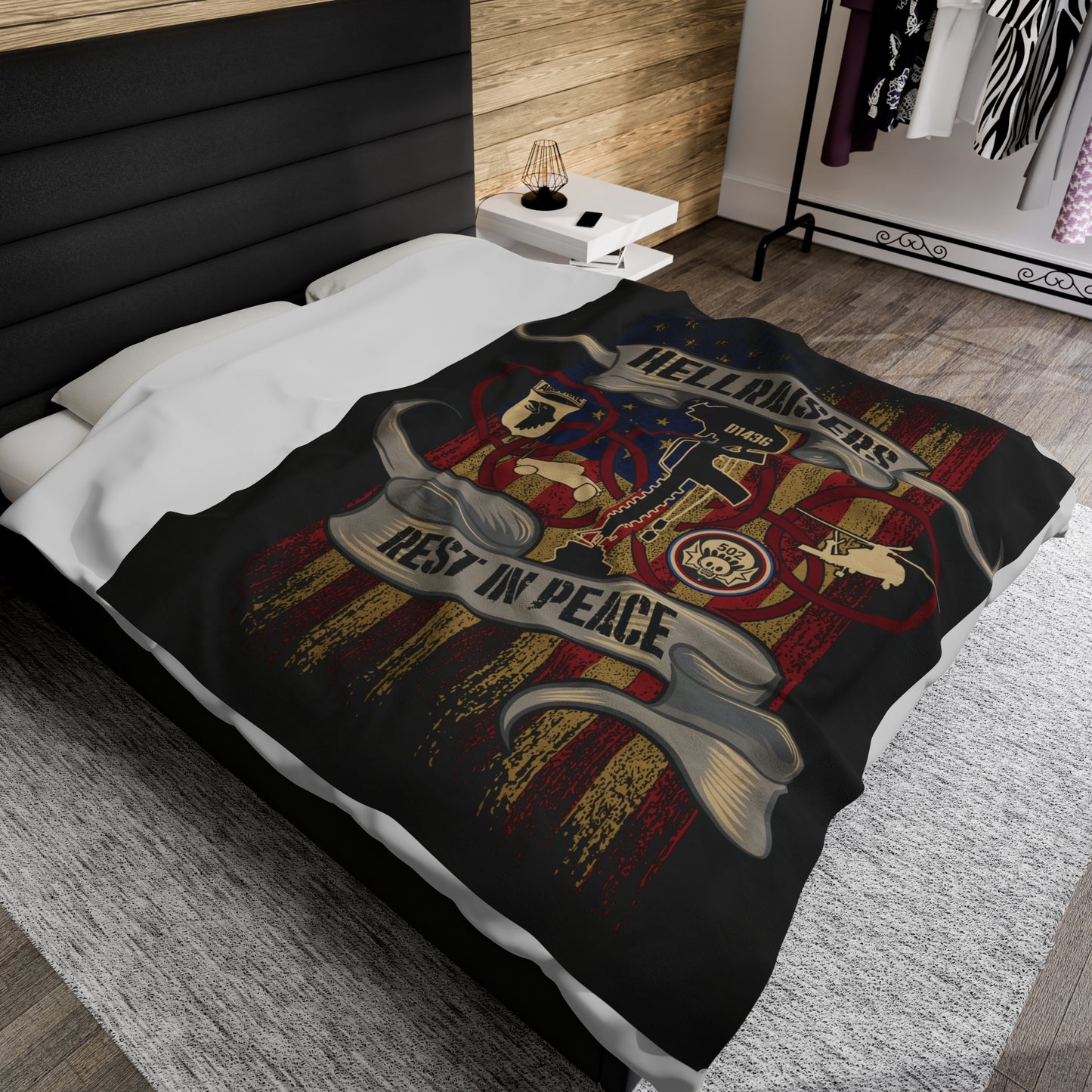 RIP Anderson Velveteen Plush Blanket