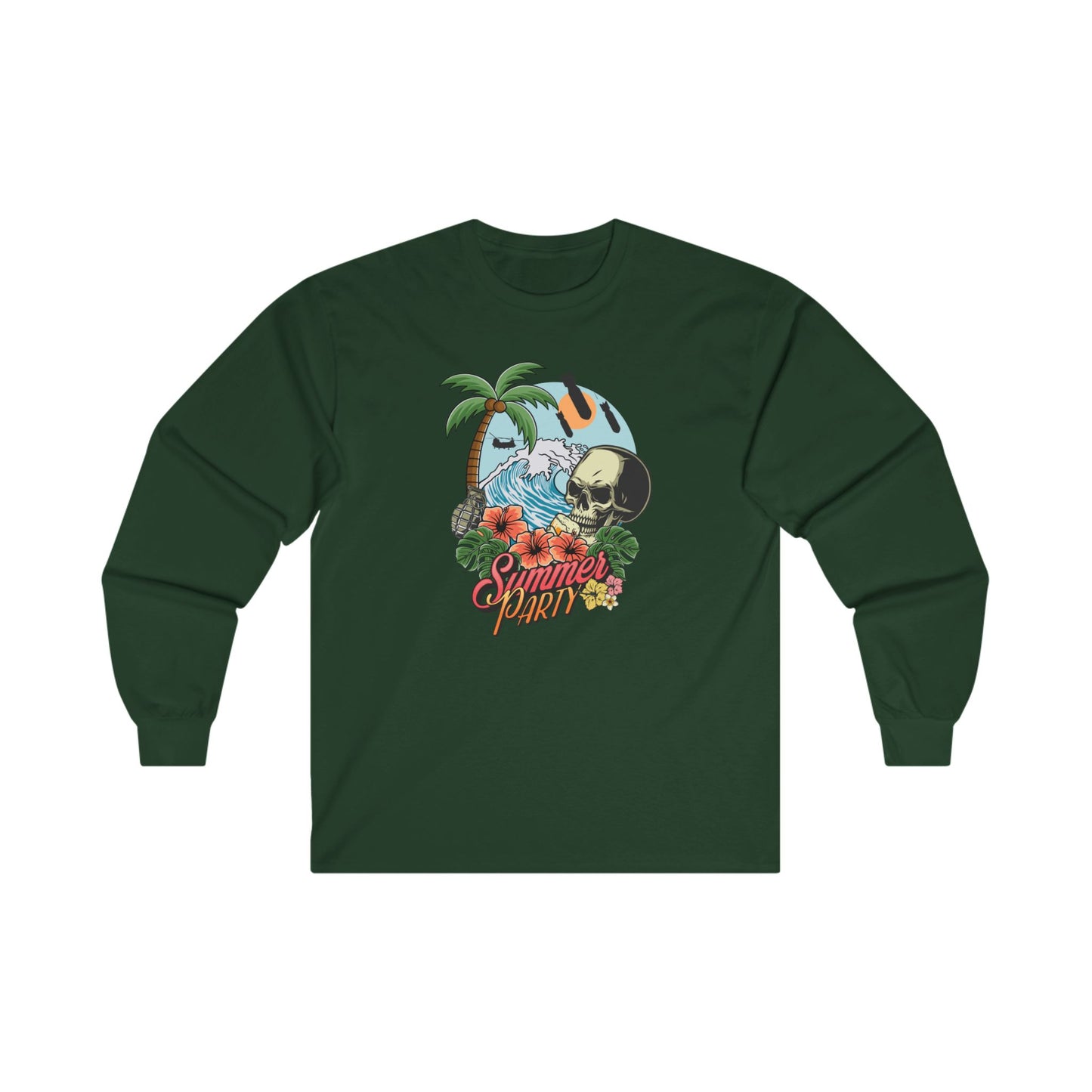 Summer Party Men's (Unisex) Long Sleeve Tee