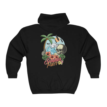 Summer Party Men's (Unisex) ZipUp Hoodie